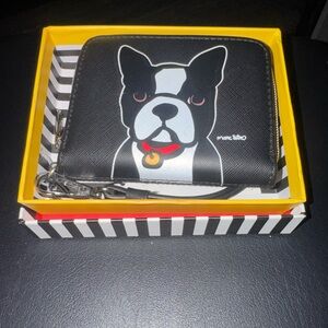 Marc Tetro Boston Terrier Dog Print Wallet